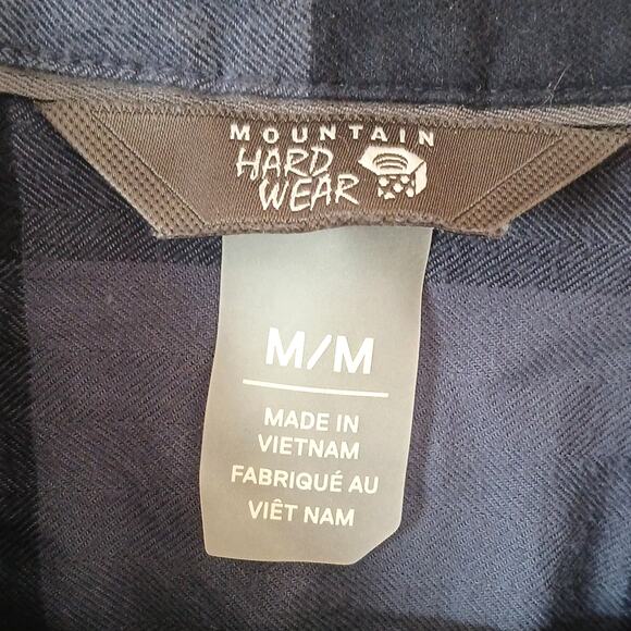 Mountain Hardware Blue Plaid Flannel Tunic Button Down - Picture 3 of 5